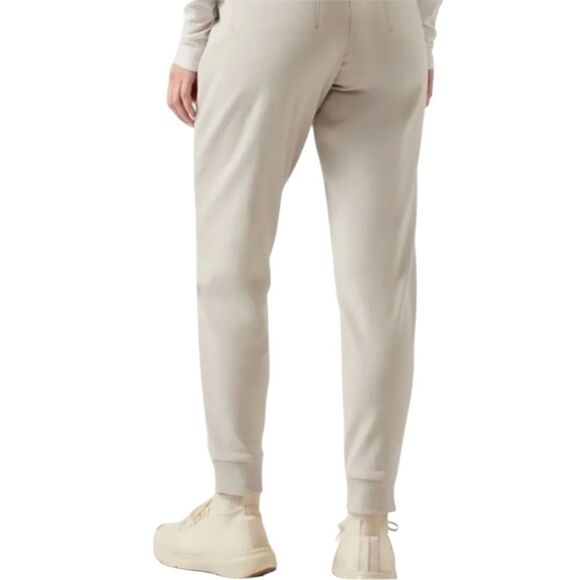 Athleta Solstice Jogger Pants Quilted Abalone Beige Size 10 NWOT NWD - Picture 7 of 10
